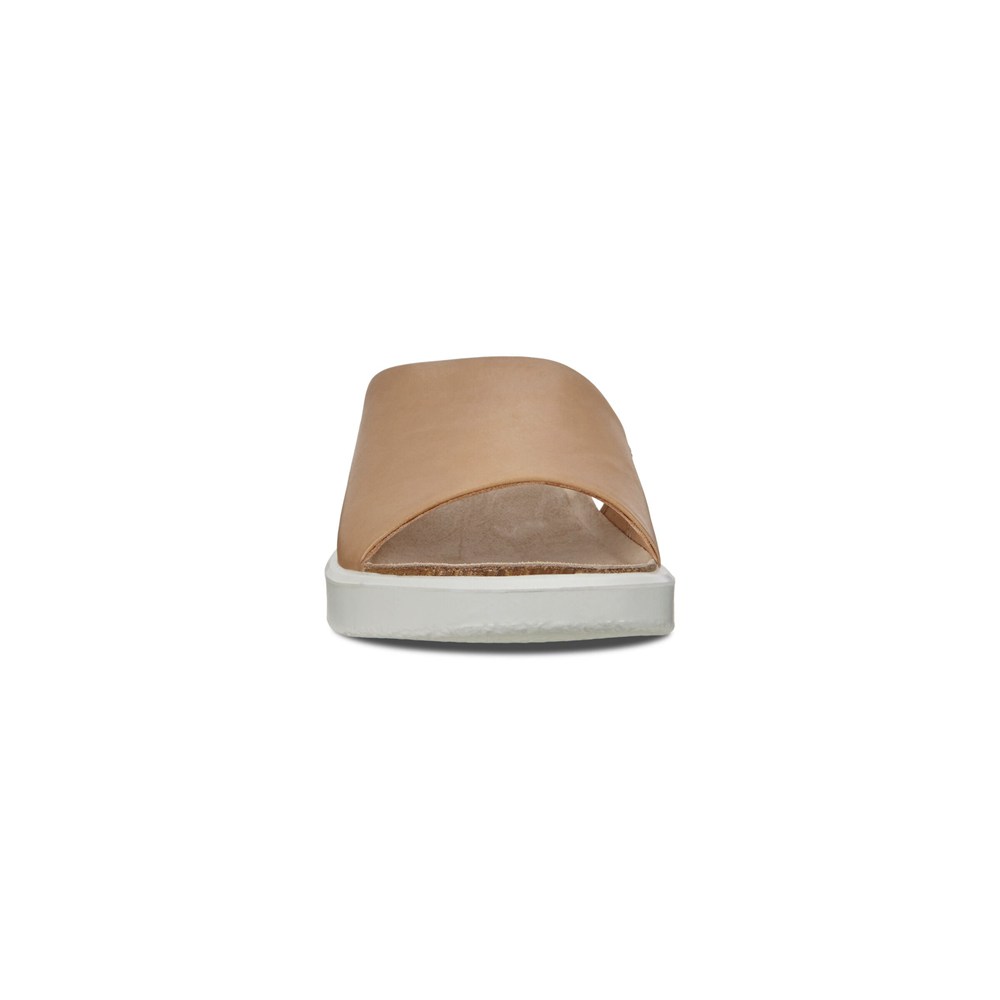 ECCO Womens Sandals Beige - Corksphere Slip-On - MXB-657491